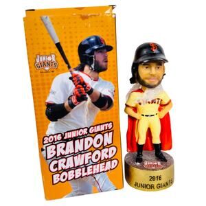 San‎ Francisco Junior Giants Brandon Crawford Bobblehead SGA #16 2016 w/Cape